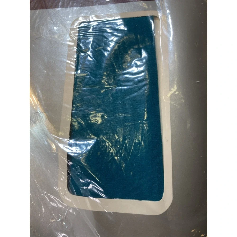 The Bon Pantyhose Size B Teal Blue Silken Sheer‎ Fit Sandalfoot Vintage